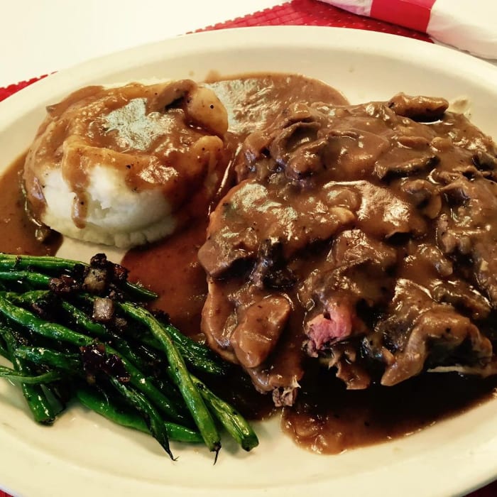 SP: Open Faced Prime Rib.