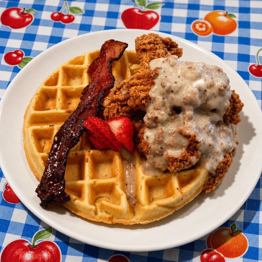 Chicken & Waffles.