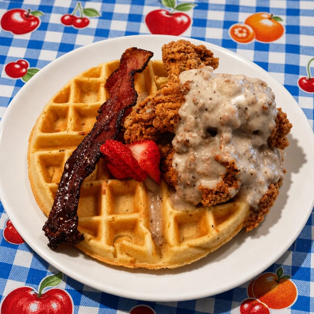 Chicken & Waffles.