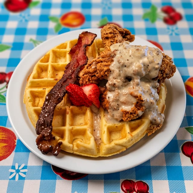 Chicken & Waffles.